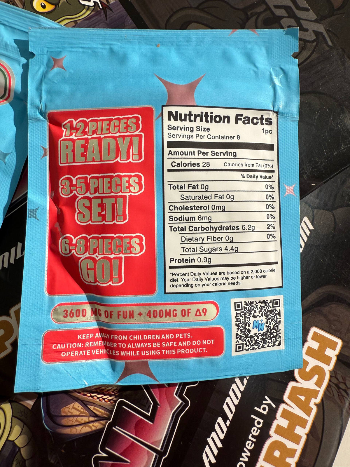 Blitz Gummies Psilocibina 4gr + th* infused - WHITE CHERRY SLUSHI